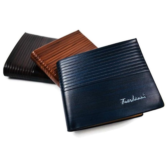 ⛱ 3/$15 Fuerdanni Brown Vegan Leather Wallet - Picture 2 of 6